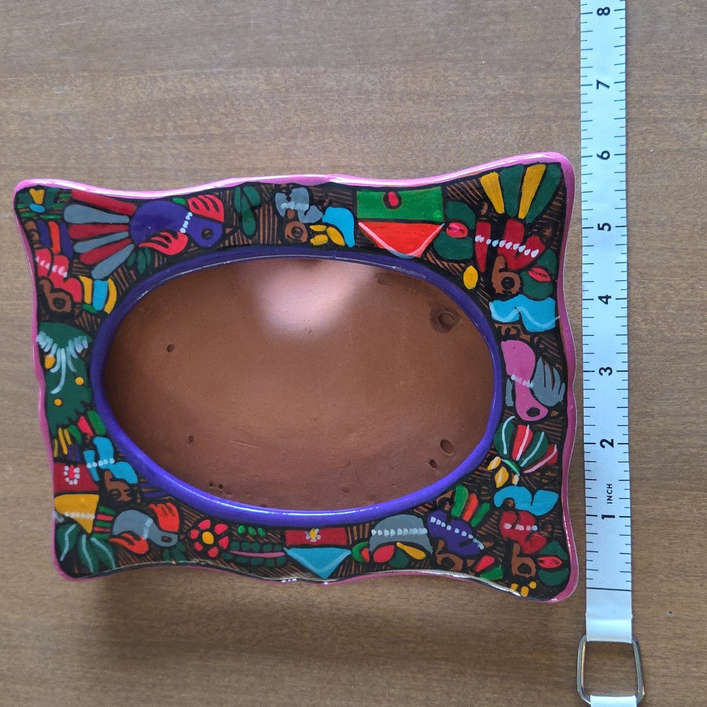 Colorful Hand-Painted Ceramic Frame - Picture 5 of 5
